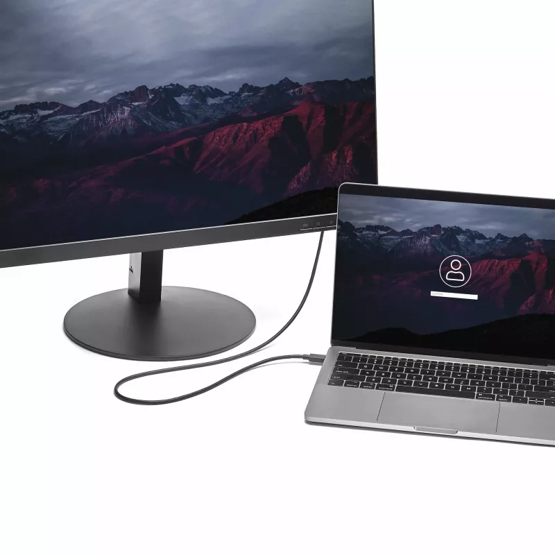StarTech.com 1m USB-C naar DisplayPort 1.2 kabel 4K 60Hz – USB-C naar DisplayPort adapterkabel – HBR2 – USB Type-C DP Alt Mode naar DP monitor videokabel – werkt met Thunderbolt 3 – zwart