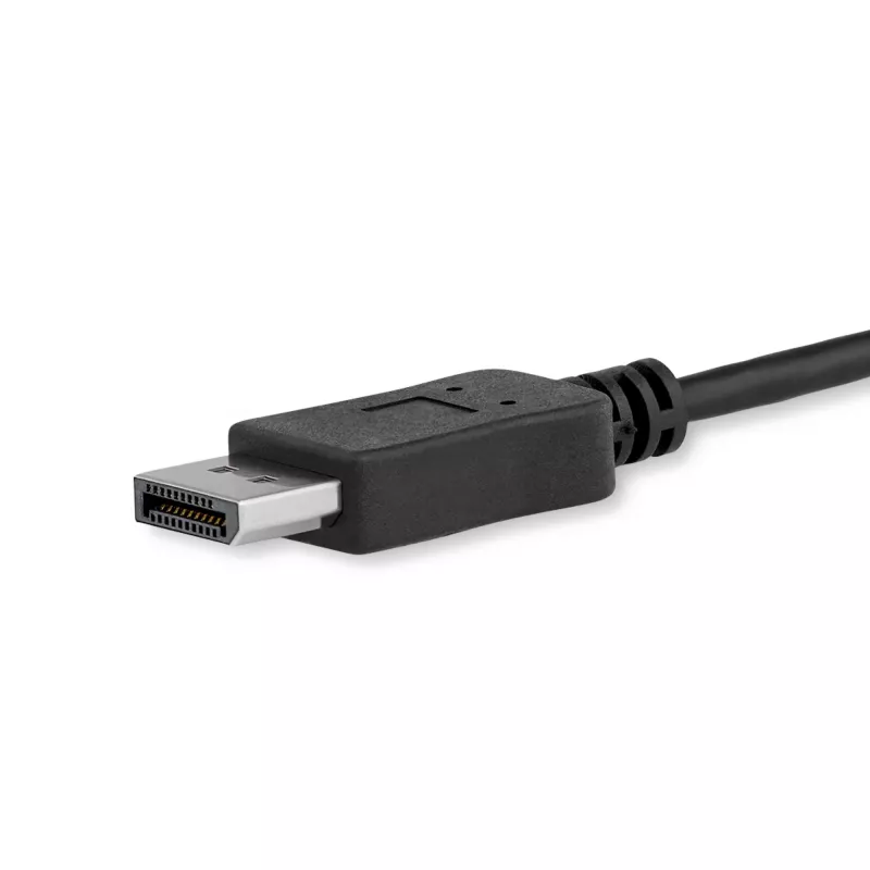 StarTech.com 1,8 m USB-C-naar-DisplayPort-1.2-kabel 4K 60 Hz – USB-C-naar-DisplayPort-adapterkabel HBR2 – USB Type-C DP Alt Mode naar DP monitor videokabel – werkt met Thunderbolt 3 – zwart