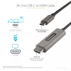 StarTech.com 0,91 m USB-C-naar-HDMI-kabel 4K 60 Hz met HDR10 – Ultra HD USB Type-C-naar-4K-HDMI-2.0b-videoadapterkabel – USB-C-naar-HDMI-HDR-monitor-/display-converter – DP 1.4 Alt Mode HBR3