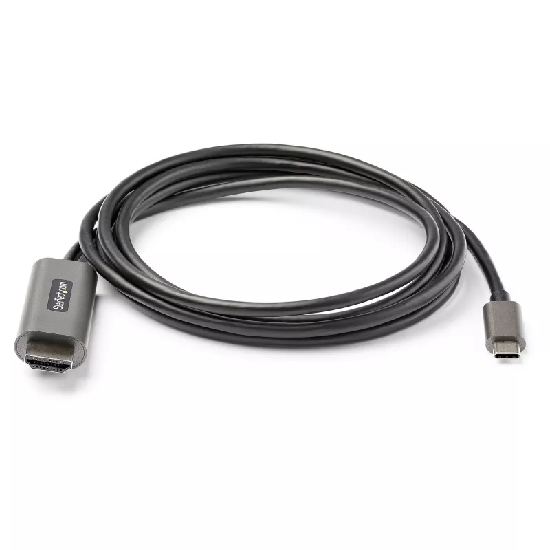 StarTech.com 1,8 m (2 m) USB-C naar HDMI kabel 4K 60 Hz met HDR10 – Ultra HD USB Type-C naar 4K HDMI 2.0b videoadapterkabel – USB-C naar HDMI HDR monitor/display converter – DP 1.4 Alt Mode HBR3
