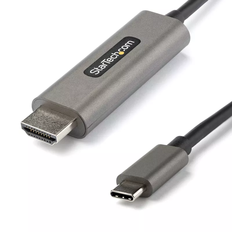 StarTech.com 1,8 m (2 m) USB-C naar HDMI kabel 4K 60 Hz met HDR10 – Ultra HD USB Type-C naar 4K HDMI 2.0b videoadapterkabel – USB-C naar HDMI HDR monitor/display converter – DP 1.4 Alt Mode HBR3