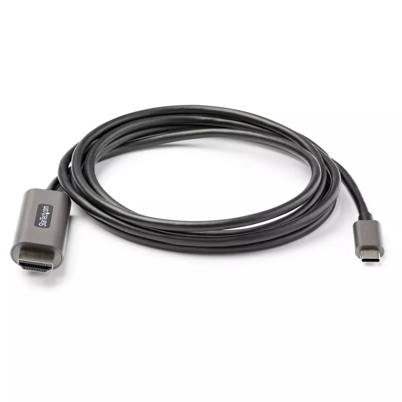 StarTech.com 1,8 m (2 m) USB-C naar HDMI kabel 4K 60 Hz met HDR10 – Ultra HD USB Type-C naar 4K HDMI 2.0b videoadapterkabel – USB-C naar HDMI HDR monitor/display converter – DP 1.4 Alt Mode HBR3