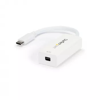 StarTech.com USB-C naar Mini DisplayPort adapter – 4K 60 Hz – wit – USB 3.1 Type-C naar Mini DP adapter – bijgewerkte versie is CDP2MDPEC