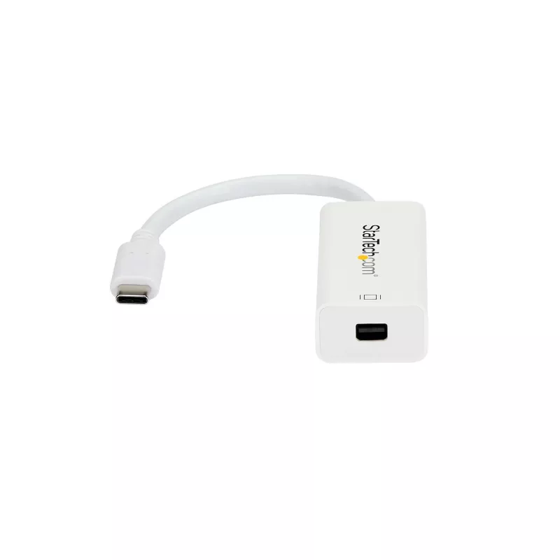 StarTech.com USB-C naar Mini DisplayPort adapter – 4K 60 Hz – wit – USB 3.1 Type-C naar Mini DP adapter – bijgewerkte versie is CDP2MDPEC