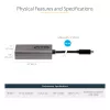 StarTech.com USB-C naar Mini DisplayPort adapter – 4K 60Hz USB-C naar mDP adapter dongle – USB Type-C naar Mini DP monitor – videoconverter – compatibel met Thunderbolt 3 – 30 cm lang, vast kabel – bijgewerkte versie van CDP2MDP