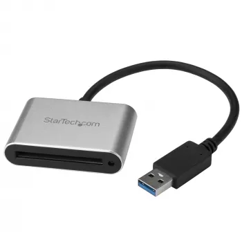 StarTech.com USB 3.0 kaartlezer/schrijver voor CFast 2.0-kaarten, CFast, CFast 2.0, zwart, zilver, 5000 Mbit/s, aluminium, activiteit, stroom, CE, FCC, RoHS, REACH
