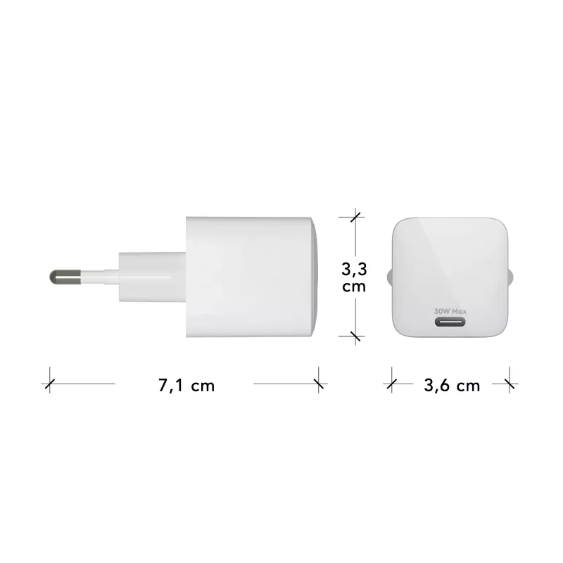 dbramante1928 re-charge Pro - EU-oplader - USB-C 30W - W