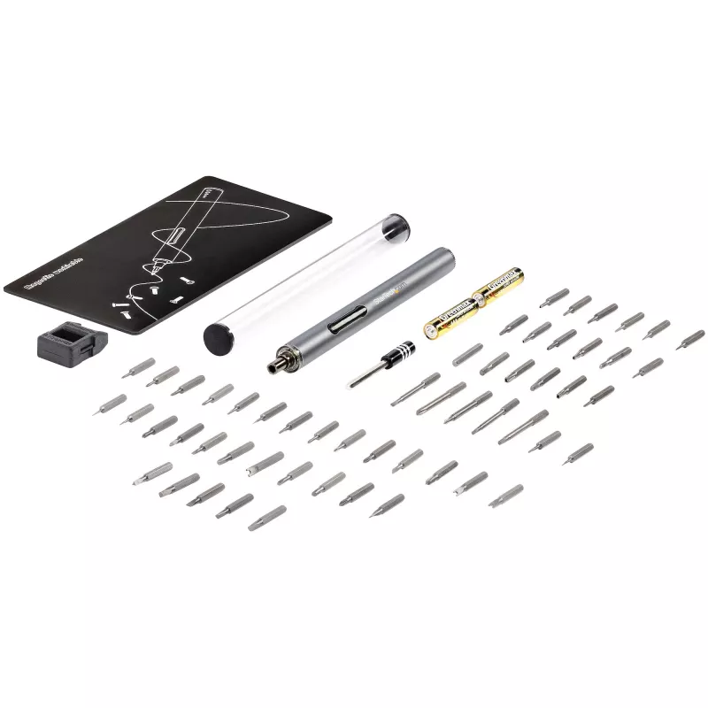 StarTech.com 55-bits elektrische precisie-schroevendraaierset - draagbare draadloze accu-aangedreven bit-schroevendraaierset voor elektronica-, laptop-, computer-, tablet- en telefoonreparaties - magnetische werkmat