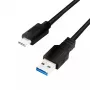 USB-kabel LogiLink CU0166 USB 3.2 Gen 1 0,15 m USB A USB C zwart