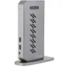 StarTech.com USB-C USB-A dock - hybride universele USB 3.0 dockingstation voor USB-C- of USB-A-laptop - dual-monitor 4K 60Hz HDMI/DisplayPort - 6x USB-A, GbE - USB 3.1 Gen 1 - Windows/Mac