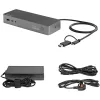 StarTech.com universele laptop-dockingstation, hybride USB-C- & USB-A-dock, dual 4K DP & HDMI, 100W PD, Mac / Windows / Chrome OS, 4x USB 5Gbps hub, GbE