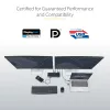 StarTech.com universele laptop-dockingstation, hybride USB-C- & USB-A-dock, dual 4K DP & HDMI, 100W PD, Mac / Windows / Chrome OS, 4x USB 5Gbps hub, GbE