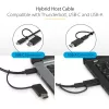 StarTech.com universele laptop-dockingstation, hybride USB-C- & USB-A-dock, dual 4K DP & HDMI, 100W PD, Mac / Windows / Chrome OS, 4x USB 5Gbps hub, GbE