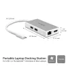 StarTech.com USB-C multipoort-adapter – USB-C travel-dockingstation met 4K HDMI – 60 W Power Delivery Pass-Through, GbE, 2-poorts USB-A 3.0 hub – draagbare mini-USB Type-C dock voor laptop – wit