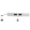StarTech.com USB-C multipoort-adapter – USB-C travel-dockingstation met 4K HDMI – 60 W Power Delivery Pass-Through, GbE, 2-poorts USB-A 3.0 hub – draagbare mini-USB Type-C dock voor laptop – wit