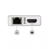 StarTech.com USB-C multipoort-adapter – USB-C travel-dockingstation met 4K HDMI – 60 W Power Delivery Pass-Through, GbE, 2-poorts USB-A 3.0 hub – draagbare mini-USB Type-C dock voor laptop – wit