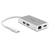StarTech.com USB-C multipoort-adapter – USB-C travel-dockingstation met 4K HDMI – 60 W Power Delivery Pass-Through, GbE, 2-poorts USB-A 3.0 hub – draagbare mini-USB Type-C dock voor laptop – wit