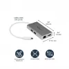 StarTech.com USB-C multipoort-adapter – USB-C travel-dockingstation met 4K HDMI – 60 W Power Delivery Pass-Through, GbE, 2-poorts USB-A 3.0 hub – draagbare mini-USB Type-C dock voor laptop – wit