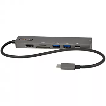 StarTech.com USB-C multipoort-adapter-hub, USB-C naar 4K 60Hz HDMI, Gigabit Ethernet en 100W laptop-laadfunctie voor Macbook Pro / Air en Windows