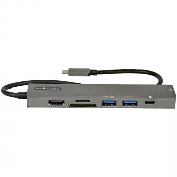 StarTech.com USB-C multipoort-adapter-hub, USB-C naar 4K 60Hz HDMI, Gigabit Ethernet en 100W laptop-laadfunctie voor Macbook Pro / Air en Windows
