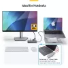 StarTech.com USB-C multipoort-adapter-hub, USB-C naar 4K 60Hz HDMI, Gigabit Ethernet en 100W laptop-laadfunctie voor Macbook Pro / Air en Windows