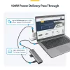 StarTech.com USB-C multipoort-adapter-hub, USB-C naar 4K 60Hz HDMI, Gigabit Ethernet en 100W laptop-laadfunctie voor Macbook Pro / Air en Windows