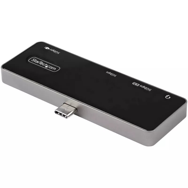 StarTech.com USB C multipoort-adapter – USB-C naar 4K 60Hz HDMI 2.0, 100W Power Delivery doorvoerladen, 3-poorts USB 3.0 hub, audio – USB-C mini-dock – draagbare USB Type-C reisdock