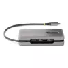 StarTech.com USB-C multipoort-adapter – 4K 60Hz HDMI/DP – 3-poorts USB-hub – 100W Power Delivery Pass-Through – GbE – mini-dockingstation voor onderweg met laadfunctie – 30 cm wrap-around-kabel