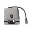 StarTech.com USB-C multipoort-adapter – 4K 60Hz HDMI/DP – 3-poorts USB-hub – 100W Power Delivery Pass-Through – GbE – mini-dockingstation voor onderweg met laadfunctie – 30 cm wrap-around-kabel