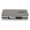 StarTech.com USB-C multipoort-adapter – 4K 60Hz HDMI/DP – 3-poorts USB-hub – 100W Power Delivery Pass-Through – GbE – mini-dockingstation voor onderweg met laadfunctie – 30 cm wrap-around-kabel