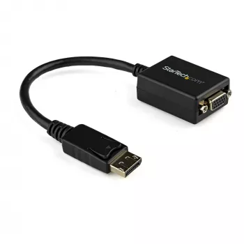 StarTech.com DisplayPort naar VGA adapter - actieve DP naar VGA converter - 1080p video - DisplayPort gecertificeerd - DP/DP++ bron naar VGA monitor kabel adapter dongle - vergrendelbare DP-aansluiting