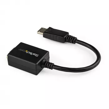 StarTech.com DisplayPort naar VGA adapter - actieve DP naar VGA converter - 1080p video - DisplayPort gecertificeerd - DP/DP++ bron naar VGA monitor kabel adapter dongle - vergrendelbare DP-aansluiting