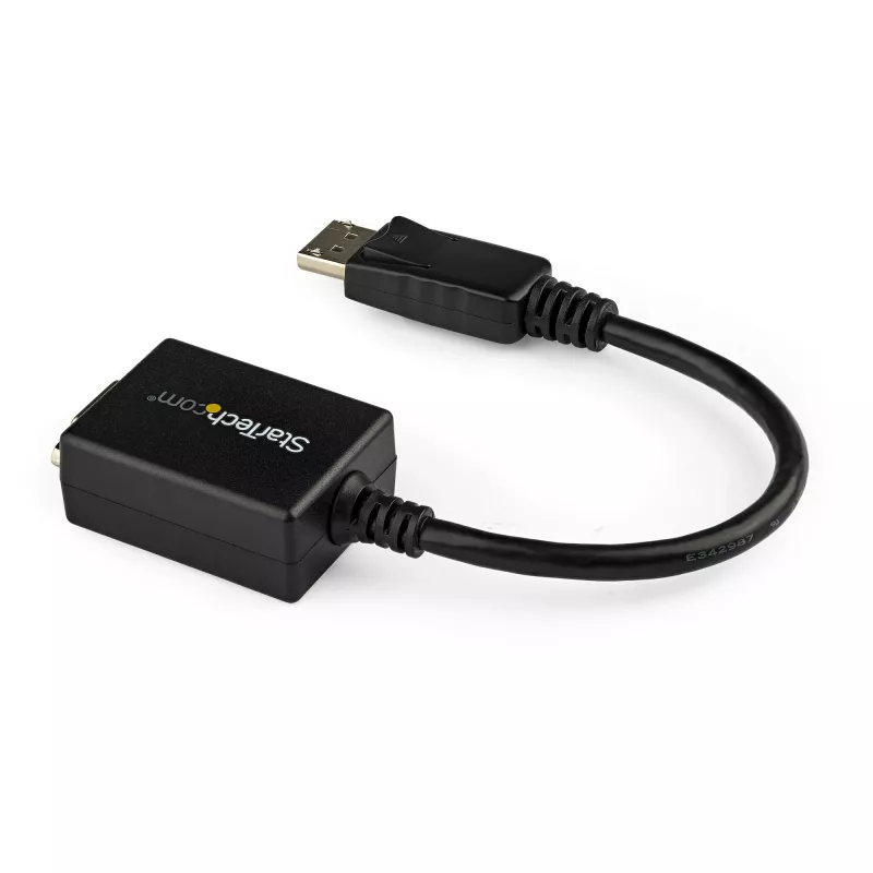 StarTech.com DisplayPort naar VGA adapter - actieve DP naar VGA converter - 1080p video - DisplayPort gecertificeerd - DP/DP++ bron naar VGA monitor kabel adapter dongle - vergrendelbare DP-aansluiting
