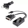 StarTech.com DVI-naar-DisplayPort-adapter – USB-voeding – 1920 x 1200 – DVI-naar-DisplayPort-converter – videoadapter – DVI-D naar DP