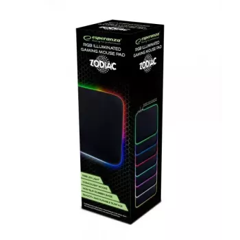 Gaming-muismat ESPERANZA EGP105 — 350×250 mm, zwart, USB-gevoed, antislip ondergrond