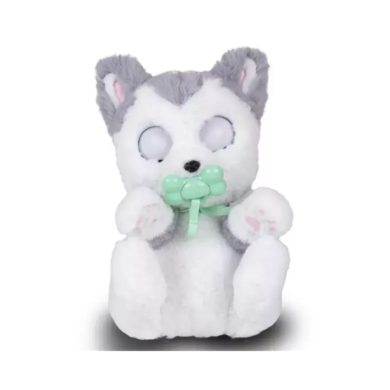 Pluche interactief mascotte Epee Psytulaski husky-hond — interactief pluche dier met geluiden en beweging