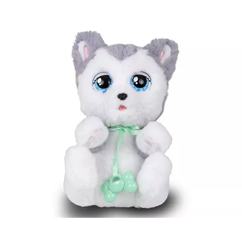 Pluche interactief mascotte Epee Psytulaski husky-hond — interactief pluche dier met geluiden en beweging