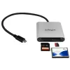 StarTech.com USB 3.0 flashgeheugen multikaartlezer/-schrijver met USB-C - SD, microSD, CompactFlash