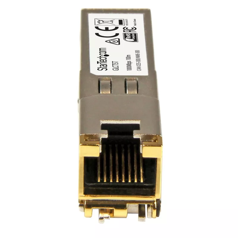 StarTech.com Cisco GLC-T compatibele SFP-transceivermodule - 1000BASE-T~Cisco GLC-T compatibele SFP-module - 1000BASE-T - SFP naar RJ45 Cat6/Cat5e - 1GE Gigabit Ethernet SFP - RJ-45 100m - Cisco Firepower, ASR920, IE2000