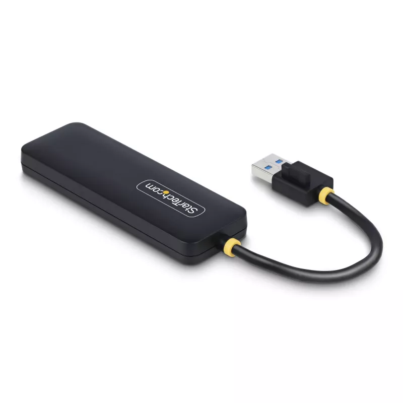 StarTech.com 4-poorts USB-A-hub, 5Gbit/s, busgevoed, compacte reis-mini-USB-hub, multi-poorts USB 3.0-splitter, draagbare USB-hub, overstroombeveiliging (OCP)