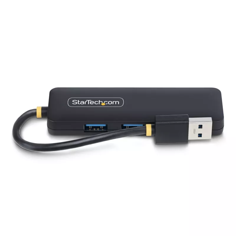 StarTech.com 4-poorts USB-A-hub, 5Gbit/s, busgevoed, compacte reis-mini-USB-hub, multi-poorts USB 3.0-splitter, draagbare USB-hub, overstroombeveiliging (OCP)