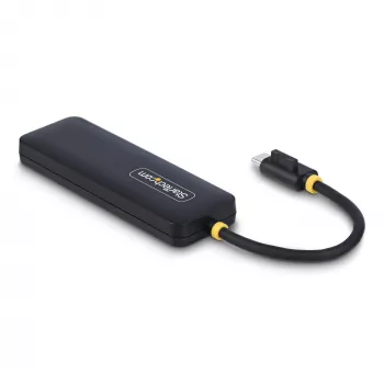 StarTech.com 4-poorts USB-C-hub, 5 Gbit/s, USB-C naar 4x USB-A, busgevoed, kleine reis-mini-hub, multi-poorts USB 3.0-splitter, draagbare hub, overstroombeveiliging