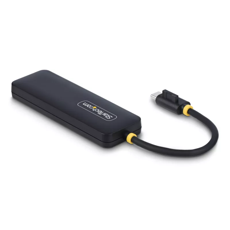 StarTech.com 4-poorts USB-C-hub, 5 Gbit/s, USB-C naar 4x USB-A, busgevoed, kleine reis-mini-hub, multi-poorts USB 3.0-splitter, draagbare hub, overstroombeveiliging