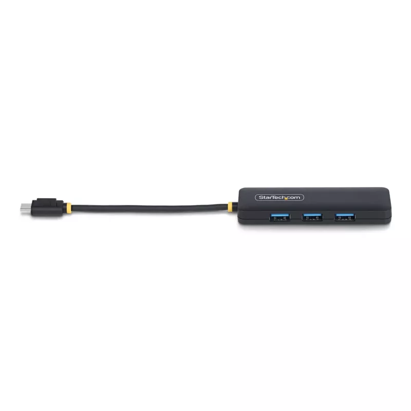 StarTech.com 4-poorts USB-C-hub, 5 Gbit/s, USB-C naar 4x USB-A, busgevoed, kleine reis-mini-hub, multi-poorts USB 3.0-splitter, draagbare hub, overstroombeveiliging