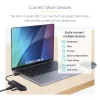 StarTech.com 4-poorts USB-C-hub, 5 Gbit/s, USB-C naar 4x USB-A, busgevoed, kleine reis-mini-hub, multi-poorts USB 3.0-splitter, draagbare hub, overstroombeveiliging