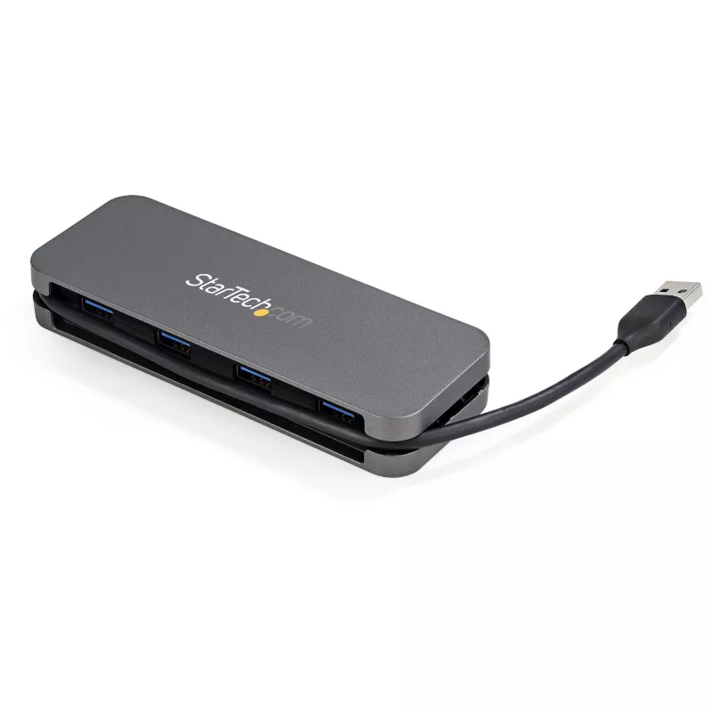StarTech.com 4-poorts USB 3.0-hub - USB-A naar 4x USB-A - SuperSpeed 5Gbps draagbare USB 3.1 Gen 1 Type-A-hub - USB-busgevoed - laptop/desktop USB-hub met lange kabel 28 cm & kabelmanagement~4-poorts USB 3.0-hub - USB-A naar 4x USB-A - SuperSpeed 5Gbps draagbare USB 3.2 Gen 1 Type-A-hub - USB-busgevoed - laptop/desktop USB-hub met lange kabel 28 cm & kabelmanagement