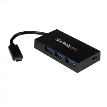 StarTech.com 4-poorts USB-C-hub - USB-C naar 1x USB-C en 3x USB-A - USB 3.0-hub~4-poorts USB-C-hub - USB-C naar 1x USB-C en 3x USB-A - USB 3.0-hub - 5Gbit/s