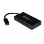 StarTech.com 4-poorts USB-C-hub - USB-C naar 1x USB-C en 3x USB-A - USB 3.0-hub~4-poorts USB-C-hub - USB-C naar 1x USB-C en 3x USB-A - USB 3.0-hub - 5Gbit/s