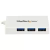 StarTech.com HB30C3A1CFBW 4-poorts USB-C-hub, 1x USB-C + 3x USB-A, USB 3.0 SuperSpeed 5Gbps, draagbaar, wit