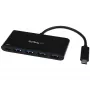 StarTech.com HB30C4AFPD 4-poorts USB-C-hub, USB-C naar 4x USB-A, USB 3.0 SuperSpeed 5Gbps, Power Delivery 2.0